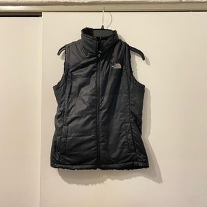 North Face Black Reversible Vest
